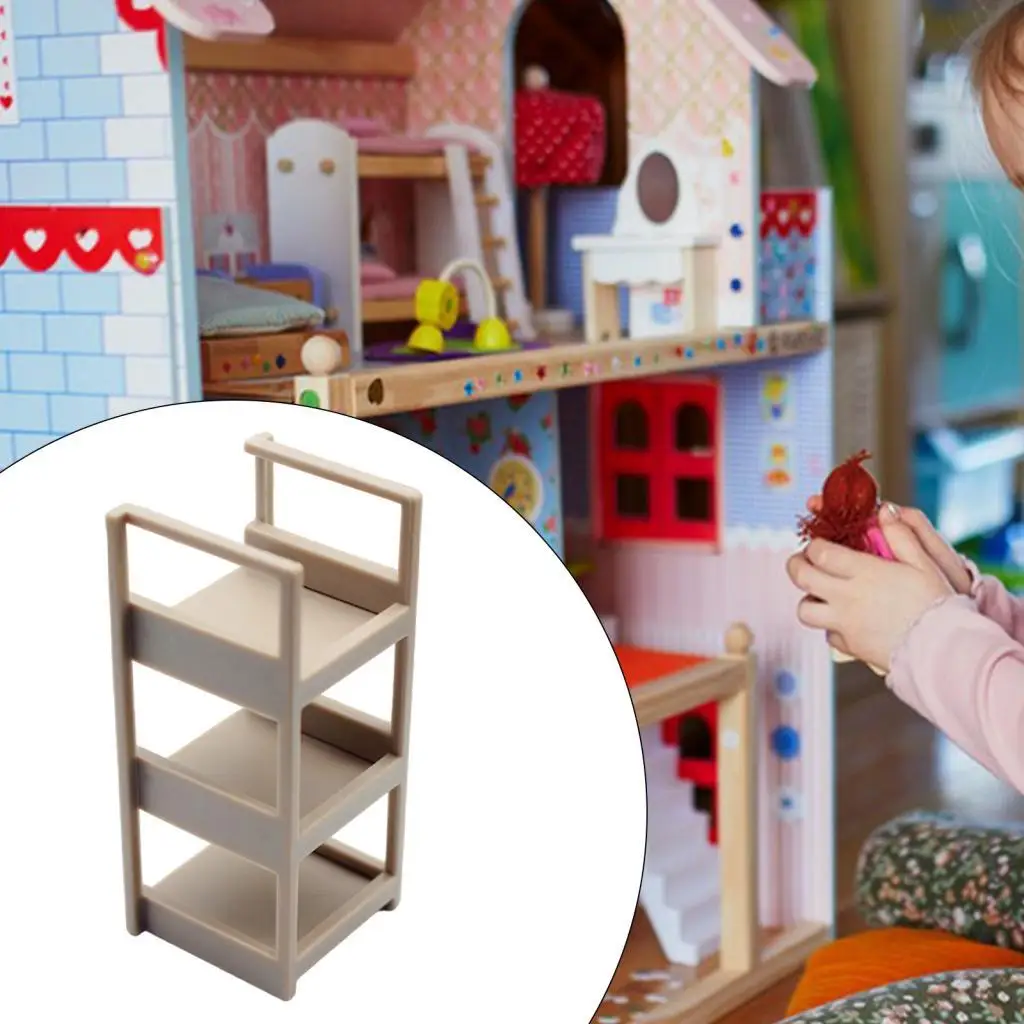 1/12 Schaal Poppenkast Holle Boekenkast, Poppenhuis Miniatuur Meubels, Slaapkamer Kinderen