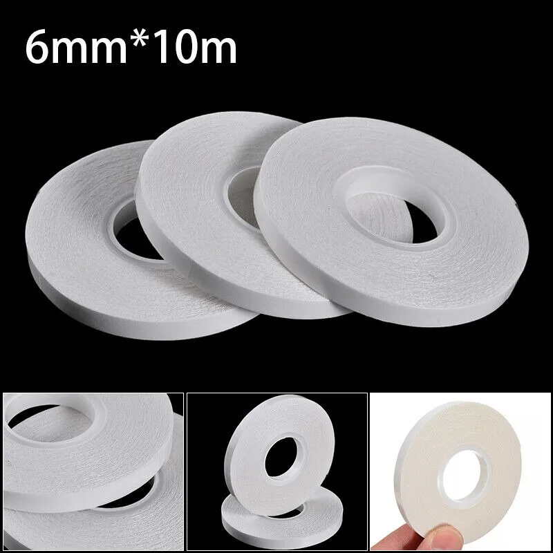 1/3pcs Water-soluble Adhesive Tape 10M 6mm Textile Double-Sided Adhesive Tapeand Sewing DIY Patchwork, Temporary Fixing Cloth