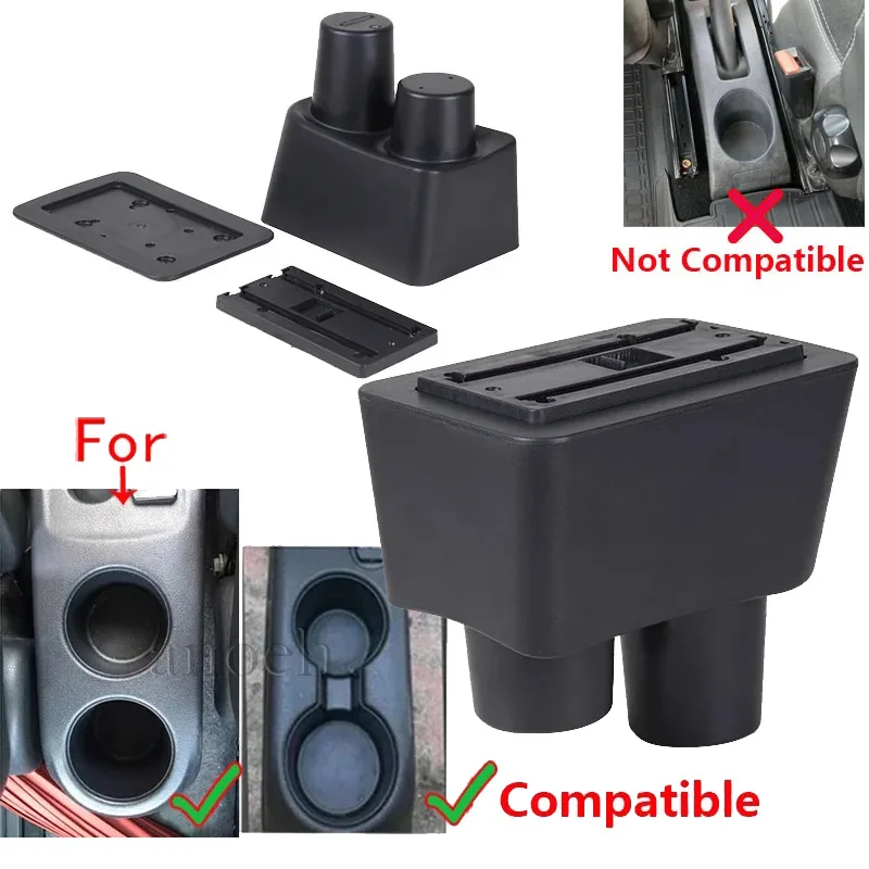 For Nissan Almera Armrest Box For Nissan Versa Rotatable Car Armrest storage Box Car Accessories Interior details Retrofit parts