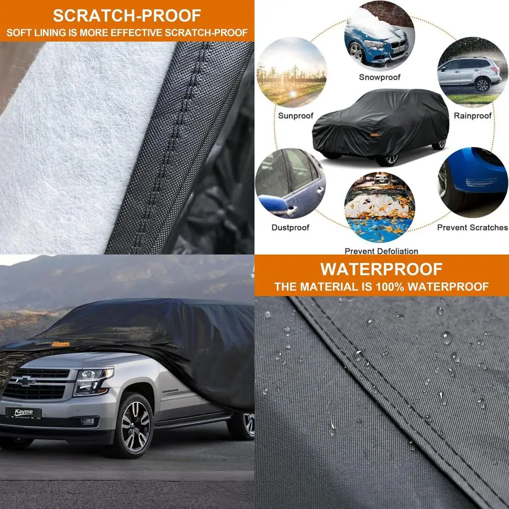

Custom Waterproof SUV Cover for 1973-2025 Chevrolet Suburban, All-Weather Protection Against Rain, Sun & UV