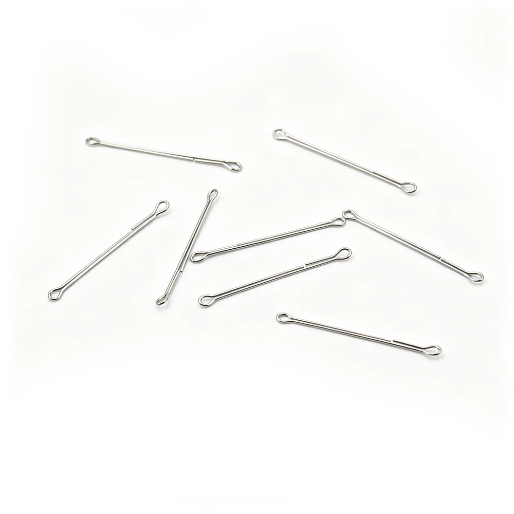 ICERIO 20/30 Stück Edelstahl Gelenkige Fischgräten Mehrteilige Streamer Fliegenbindematerialien 10-55mm Größen Salzwasser Finesse Changer – Detail 8