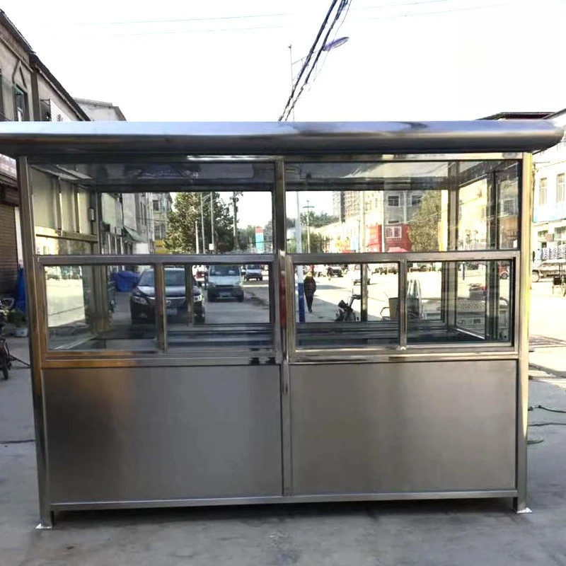 Security booth outdoor mobile guard on duty, mobile security booth doorman room