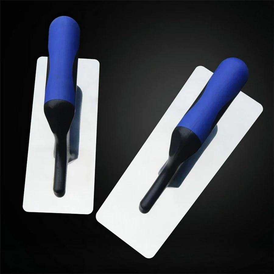 2PCS/Set Stainless Steel Plastering Trowels Construction Concrete Scraping Tools Tile Floor Wall Cement Mud Trowel