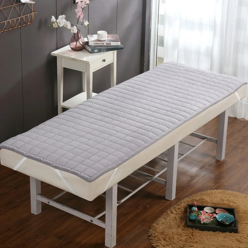 

Anti-slip Thick Beauty Salon Bed Mattress, Crystal Velvet Warm Elastic Band Massage Spa Tuina Bed Cover Bed Sheet With/no Hole