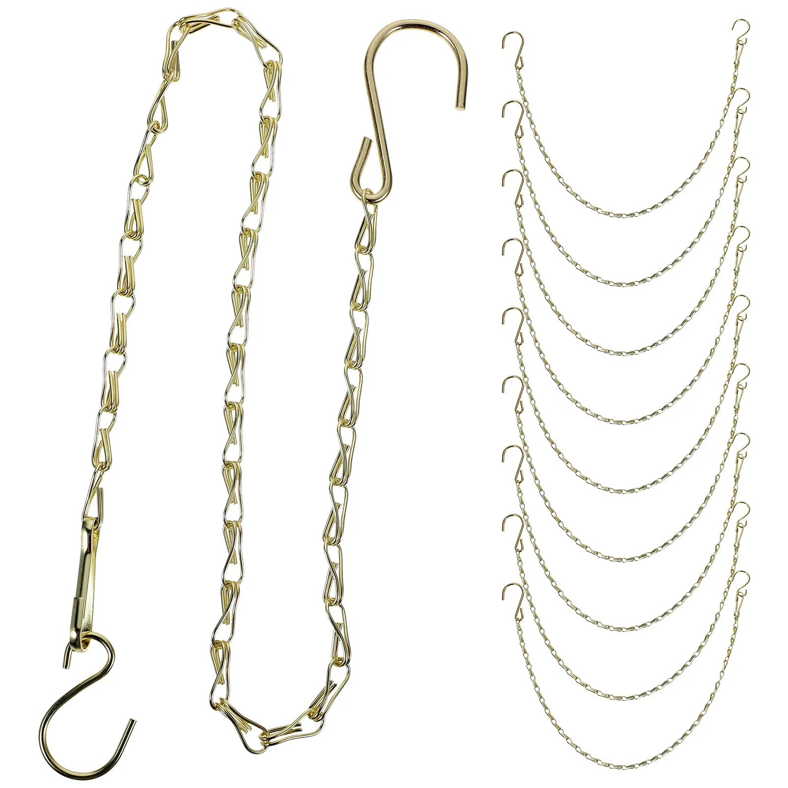 10Pcs Flower Basket Chain Planter Chain Durable Iron Material Wide Range Uses Easy Installation Home Decor Hanging Basket Chains - Image 3