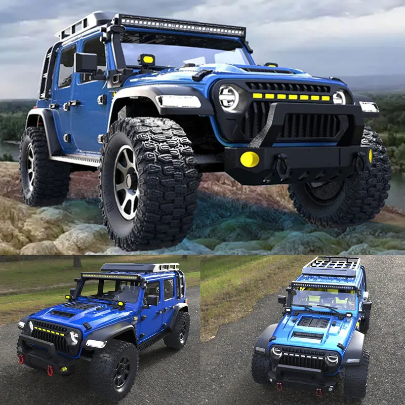 CK5811 Wrangler 1:7 coche de escalada RC coche de Control remoto vehículo todoterreno simulado juguete eléctrico sin escobillas con tracción en las cuatro ruedas