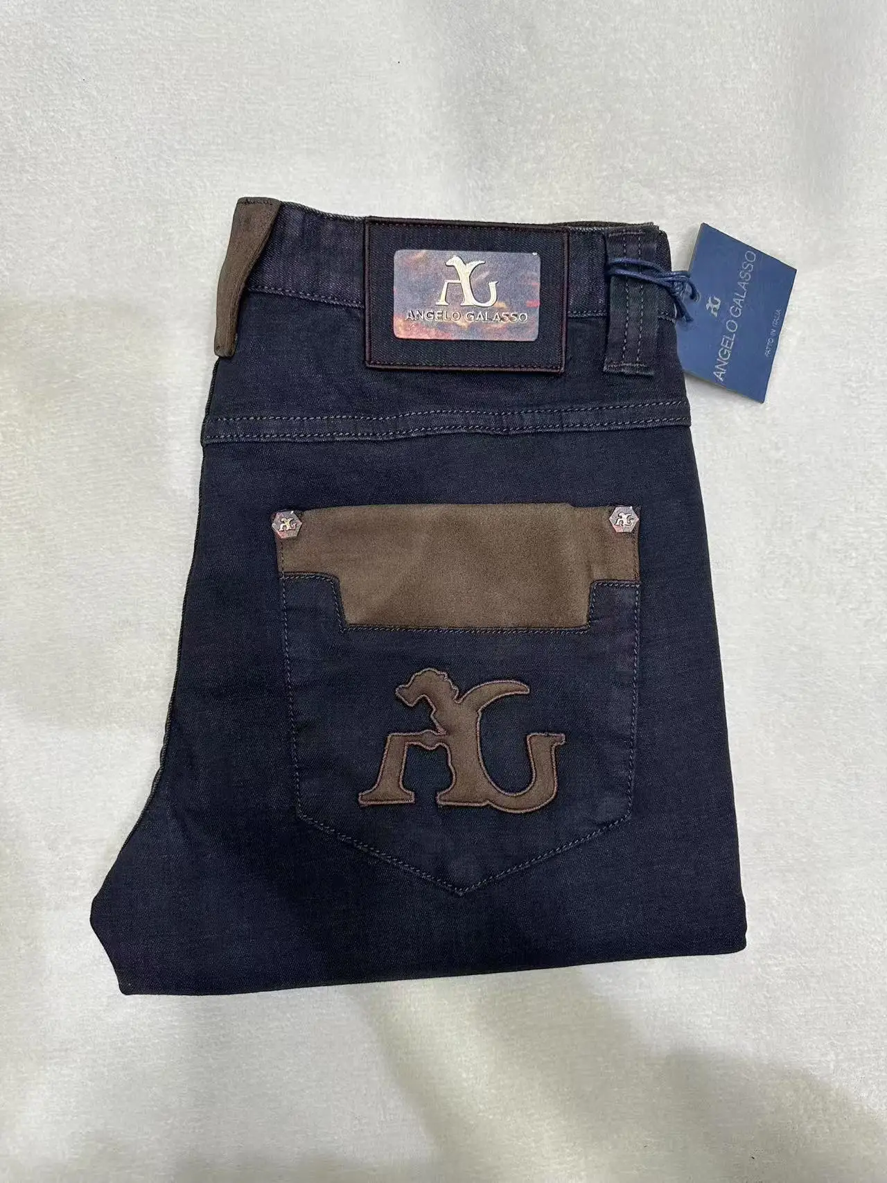 BILLIONAIRE BLSK CPRT Jeans Herren 2025, Frühling, Sommer, neue Mode, Stickerei, bequeme Elastizität, Sport, große Größe 34–42