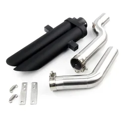 For Honda CBR600RR 2003 2004 F5 Exhaust System Motorcycle Mid Link Pipe Slip On 51mm Dual-outlet Muffler Escape Aluminum Alloy