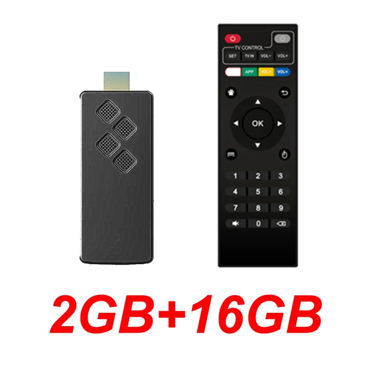 NEW!! Q2 TV Stick Android 10 Quad Core ARM Cortex A53 2+16GB Support 4K Tv Stick Wifi Streaming Bluetooth Smart TV Box US Plug