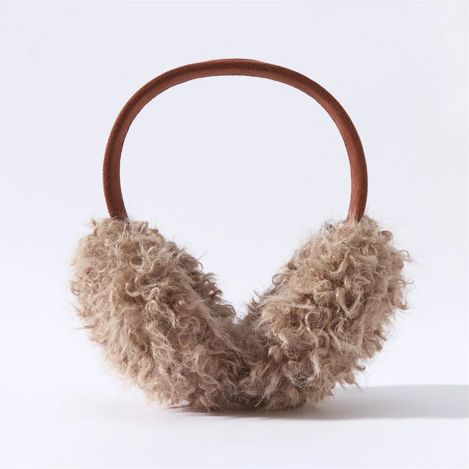 Anjj New Curly Plush Earmuffs Winter Practical Windproof Warm Foldable Woman Man Ear Cover Fashion Outdoor Accessories