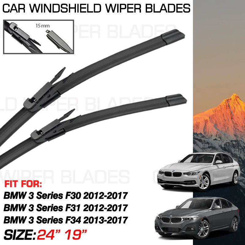 

Front Wiper Blades Brushes For BMW 3 Series F30 Sedan F31 Touring 2012-2017 BMW 3 Series F34 Gran Turismo 2013-2017 Accessorie