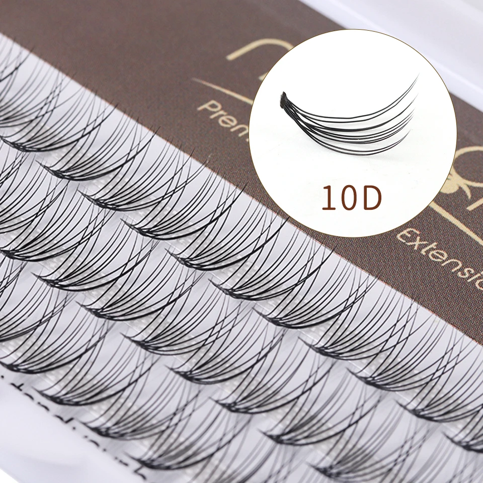 10D 6-15mm Natuurlijke Zwarte Kleur DIY Cluster Wimpers Model Tape Individuele Lash Makeup Tools Zacht Gemakkelijk te Bedienen Wimpers