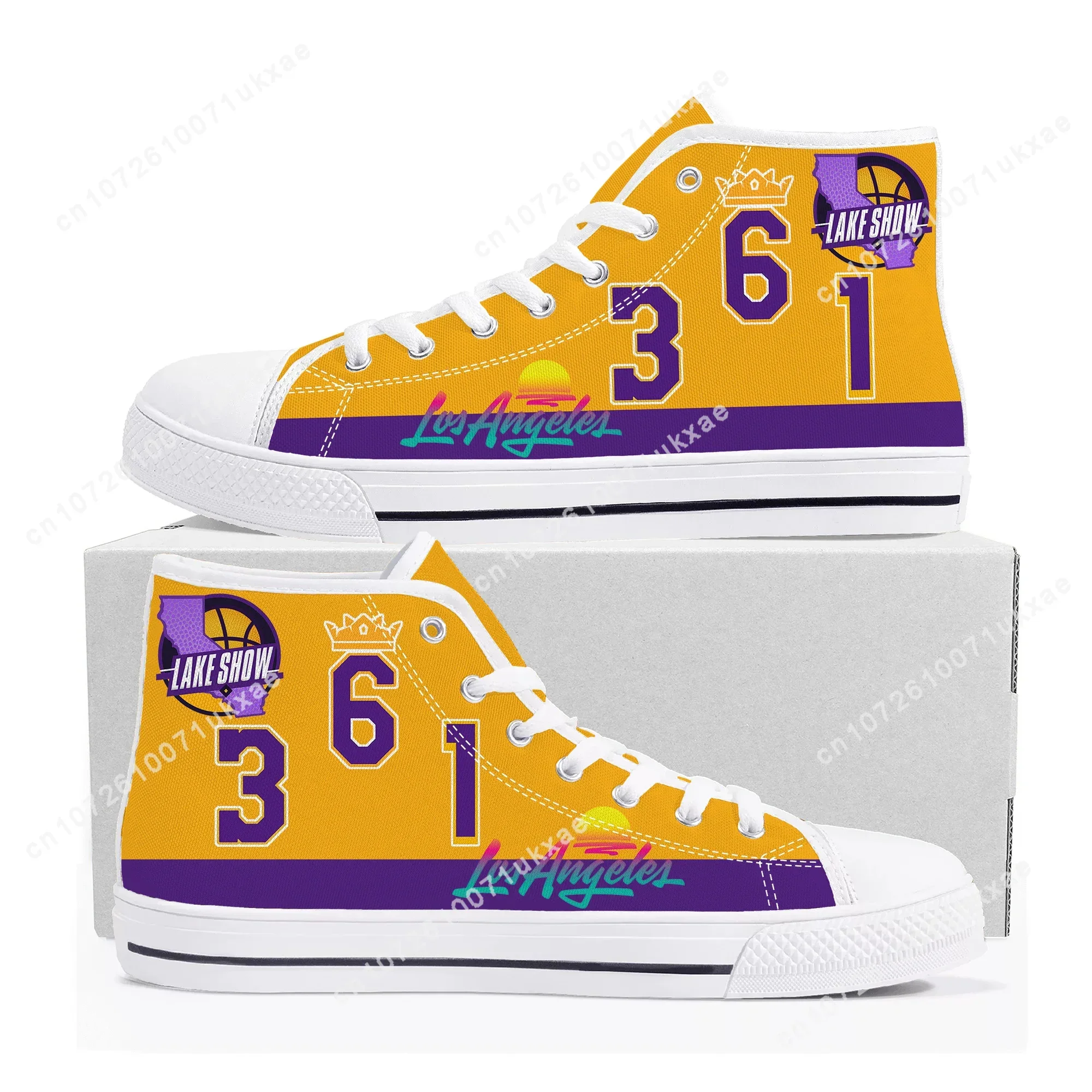 Los Angeles Number 6 3 1 lake show High Top Sneakers Mens Womens Teenager Canvas Sneaker Casual Custom Made Shoes Customize Shoe