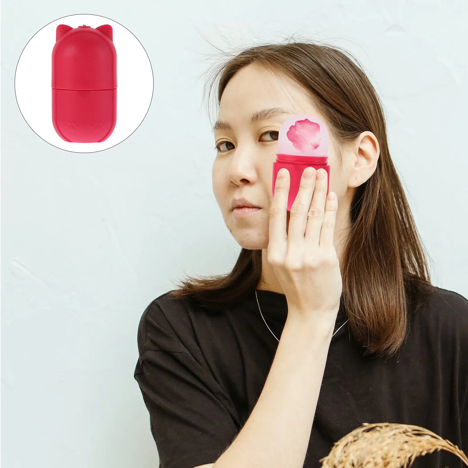 

Silicone Ice Tray Roller Mold Multi purpose Facial Massager Shrinking Pores Relieving Swelling Cooling Sedation Eye Face Lattice