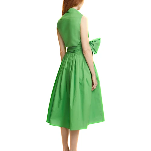 Imagen 2 del producto CHCH Vestido de mujer de verano para fiesta en la playa, sin mangas, con un solo pecho, diseño con cordones, vestido largo para mujer