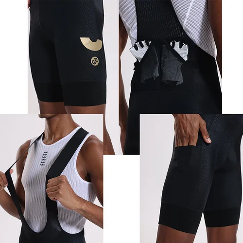 Imagen 2 del producto YKYWBIKE - Culote corto de ciclismo con 3 bolsillos para hombre, para verano, para bicicleta de carretera, MTB, equipo profesional, con almohadilla de Bélgica