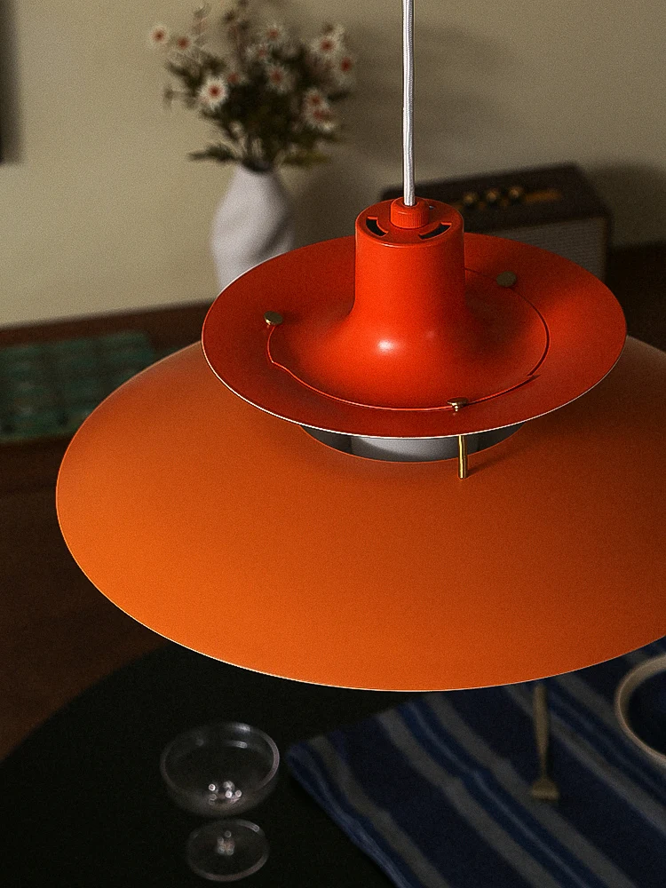 Lustre de disco voador, estilo nórdico medieval mcm, restaurante, mesa de jantar, bar, lustre vintage ph5