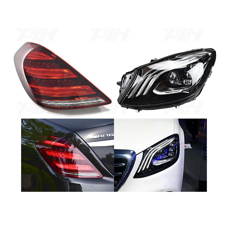 

LED Car Headlight For Mercedess-Benz W222 Old to New 2014-2020 W222 S63amg Headlights Assembly Taillights