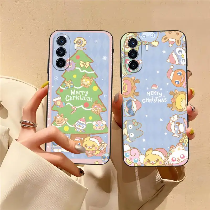 PokémonS Christmas Cute Phone Case For Huawei P50Pro P40 P30 P20 P10 Plus Lite Pro Y5 Y6 Y7 Y8 PSMART 2019 2020 Shell Cover