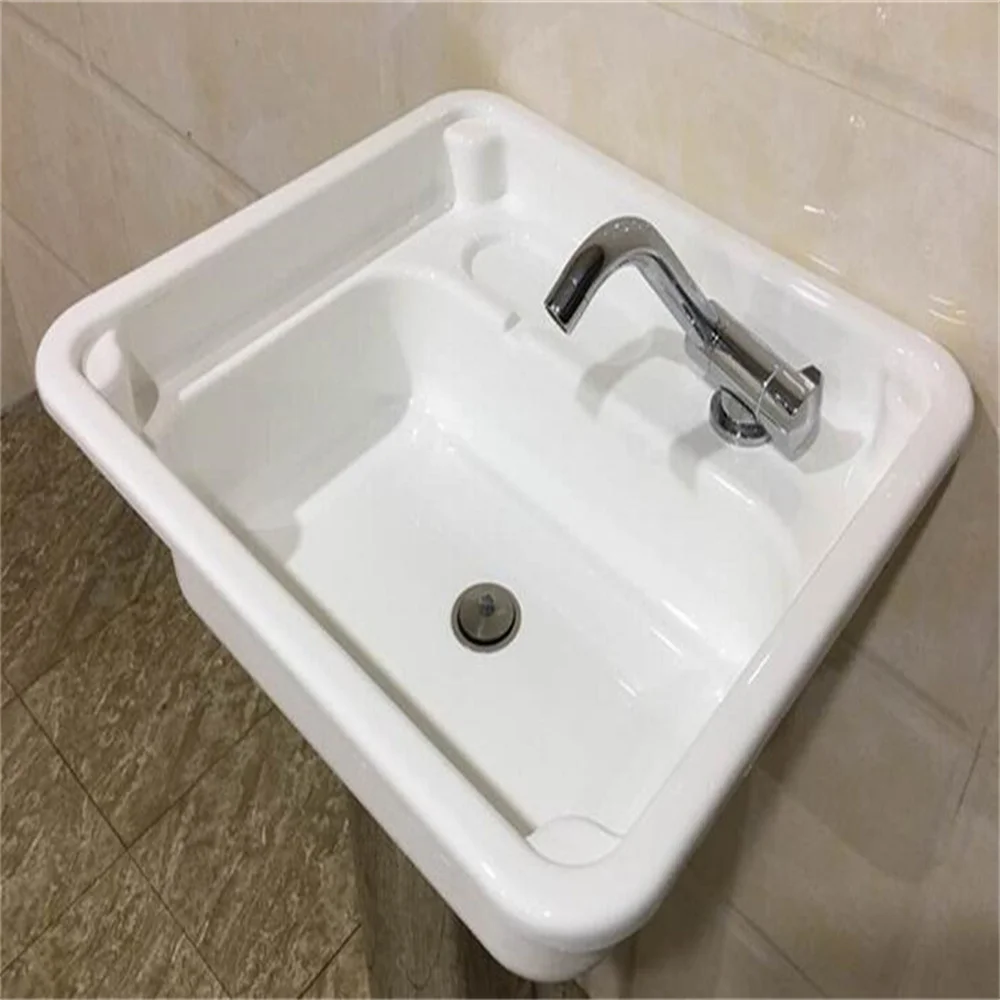 

White Acrylic Sink Basin Hand Wash Basin 445*400*145mm Boat Caravan RV GR-Y009B