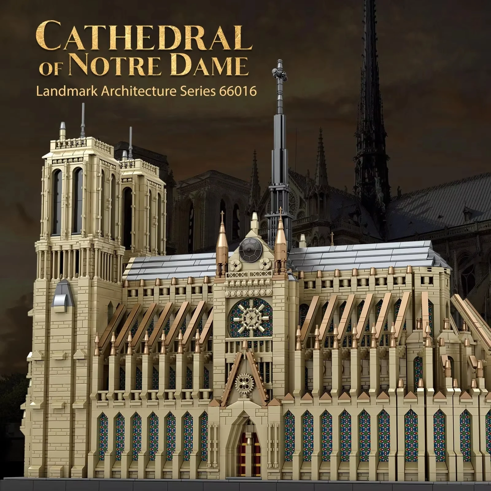 

8315pcs Building Blocks Notre-Dame Cathedral Architecture Model Bricks Assembly Educational Toys For Kids Adult Gifts NO.66016