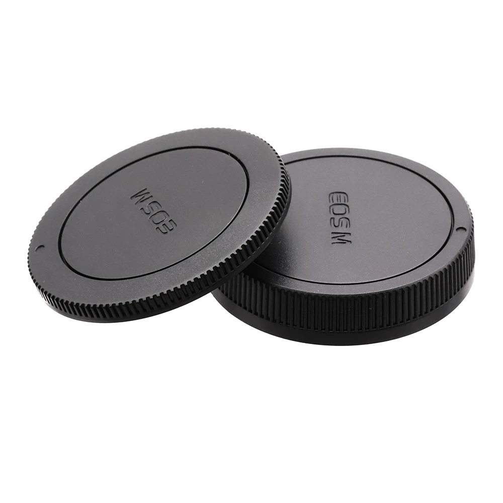 For Canon EF-M Rear Lens Cap Camera Body Cap Cover Plastic for Canon EOS EF-M mount camera and lens for Canon EOS M5 M6 M200