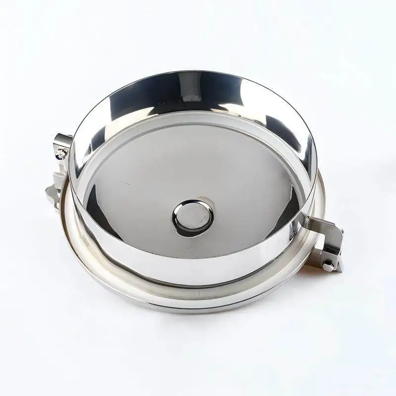 Stainless steel hole cover thickened reactor pressing type round quick opening flange hand hole
