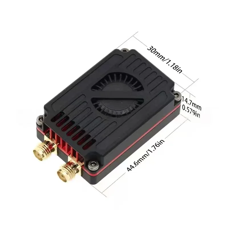 AeroPartsRushFPV1.3G 3.3 2W image transmission time traveller 3.3G 2W 4W 1.3 3.3G dual-frequency transmitter