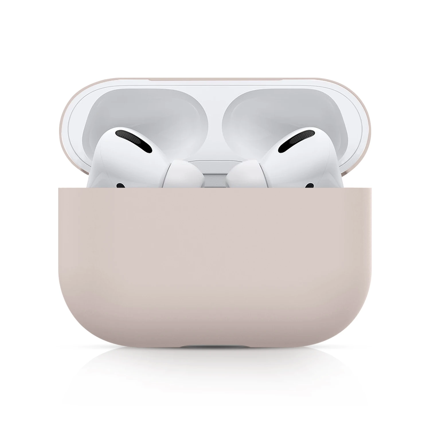 Protective case for Apple Airpods pro silicone solid color split ultra-thin protective case for Airpods pro 1st headphones case