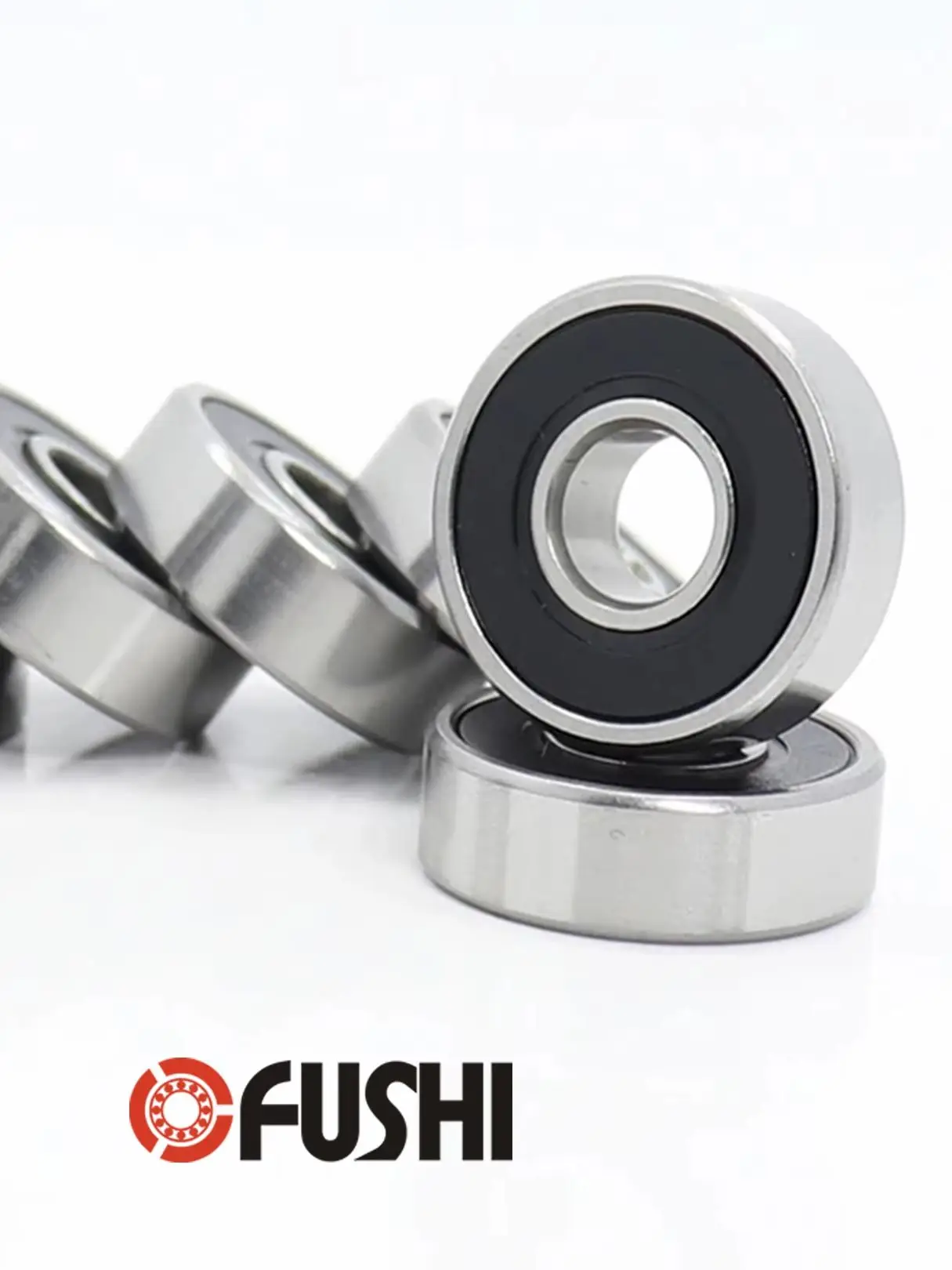 10 SZTUK łożysk 608ZZ 608RS 8*22*7mm ABEC-1 ABEC-7 z podwójnym uszczelnieniem gumowym, łożyska kulkowe zwykłe do deskorolki, hulajnogi, roweru 608 RS 2RS ZZ — zdjęcie 2