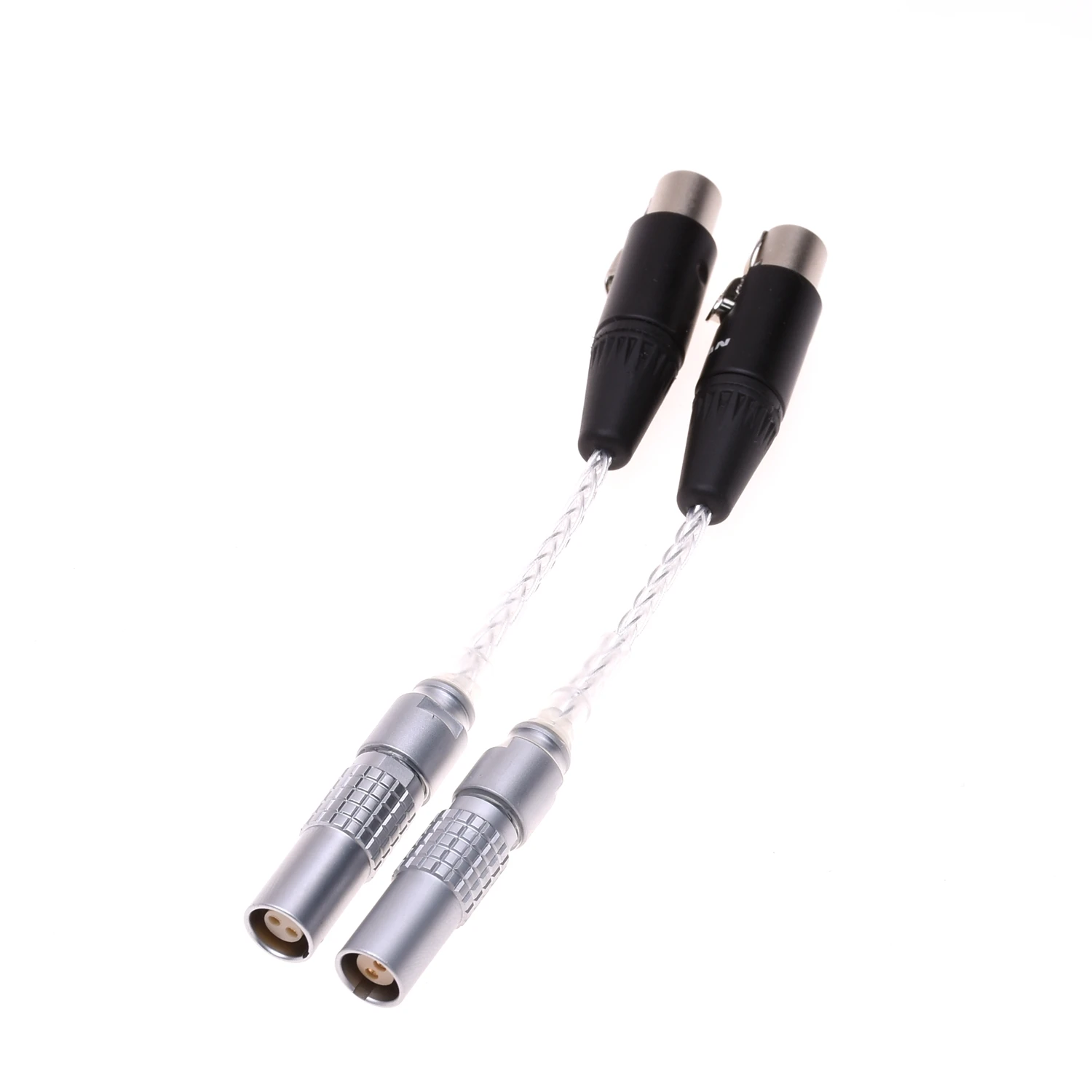 محول صوت لسماعة الرأس لـ ZMF Eikon Auteur Audeze البؤري يوتوبيا فائق الدقة ، مزدوج 4-pin صغير XLR ، من الإناث إلى الإناث يوتوبيا