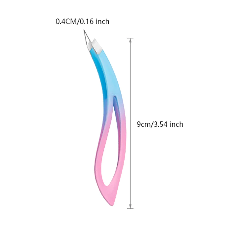 New Ingrown Hair Tweezers Precision Set for Eyebrow and Eyelash Grooming Leaf Shape for Easy Grip and Gentle Make up Tools