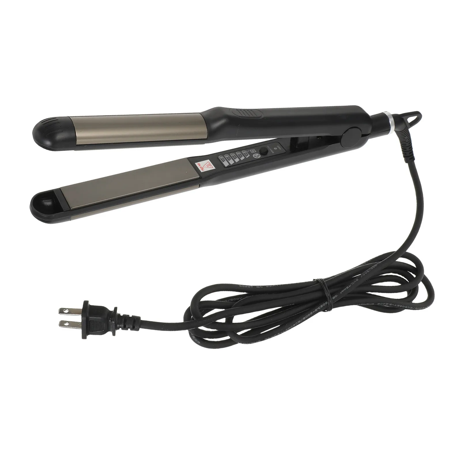 

1Pcs Hair Straightener Electric Dual-Purpose Hair Curler Portable Steam Straightener Black Us Plug Professional Salon Household