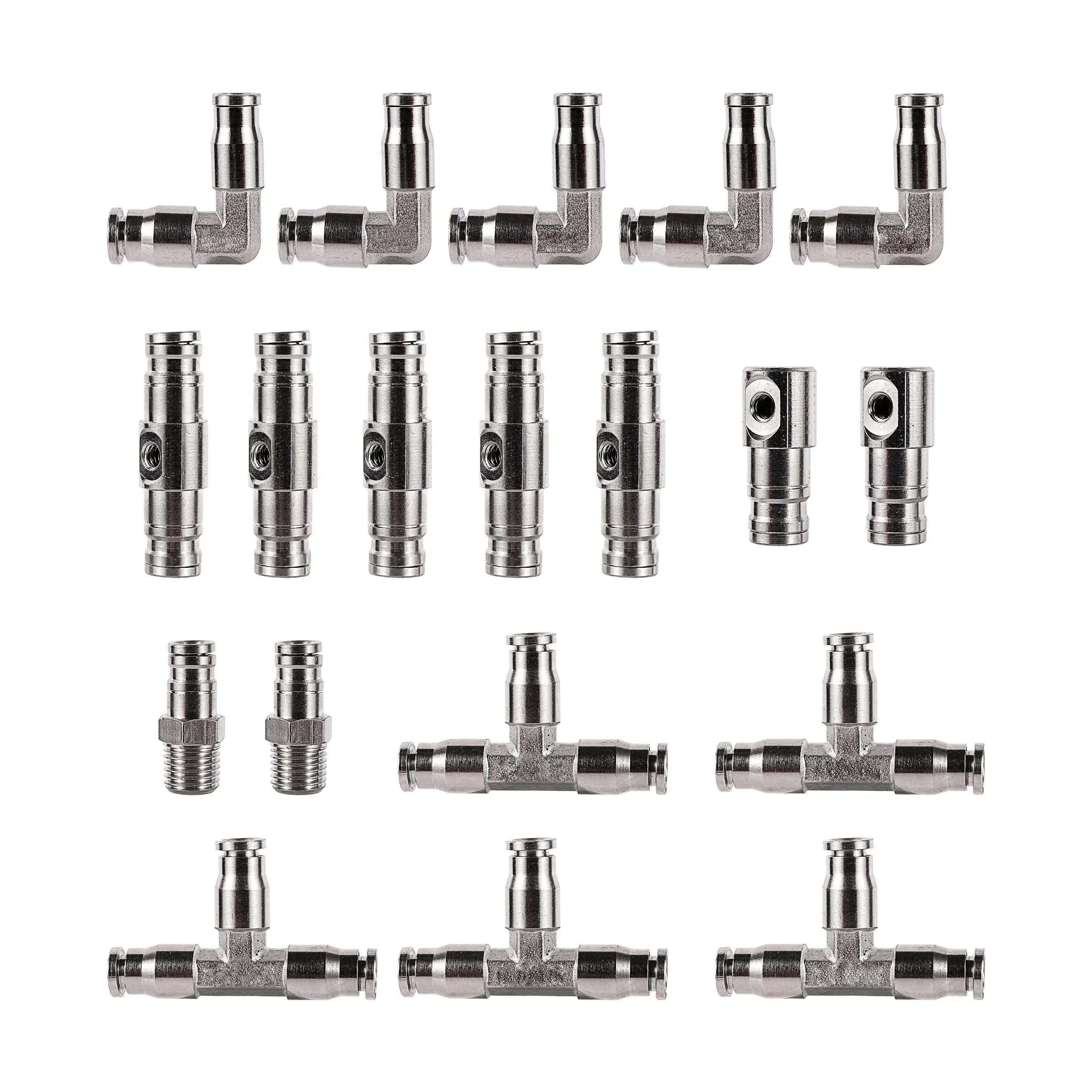 

15pcs High Pressure Washer Adapter 1/4" Quick Connector Release Fitting Pipe Connector Fast Connection Quick Coupler 1/4 inch