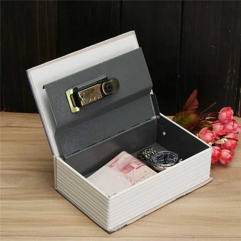 Home Secure Combination Key Lock Safe Box Cash Box Dictionary Book Box Mini Dictionary Book Money Hide Secret