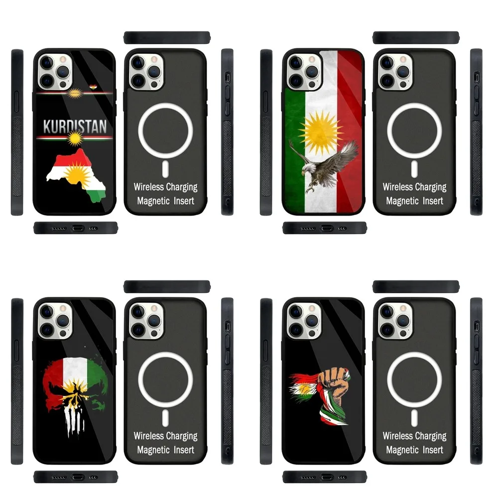 

Kurdistan Phone Case Strong Magnetic For IPhone 15,14,13,Pro,Max,Plus,11,12,Mini For Magsafe Wireless Charging