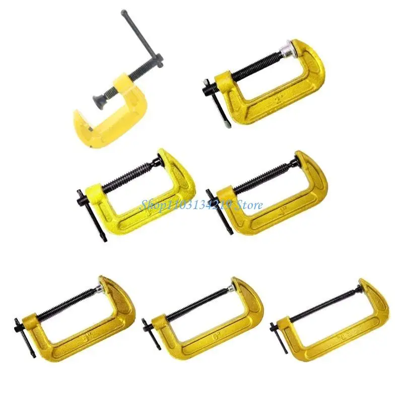 N5KC C Clamps Automotive and Woodworking Clamps with 1/2/3/4/5/6/8inch Jaw Opening Quick Fixing Fixture for Woodworking