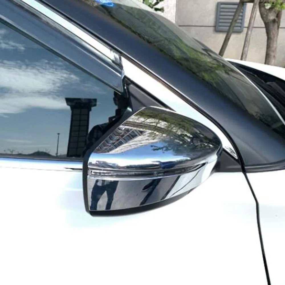 Decoration Back Rear View Eyebrow Side Door Mirror Cover Stick Trim Frame For Nissan Kicks 2017 2018 2019 2020 2021 2022 2023