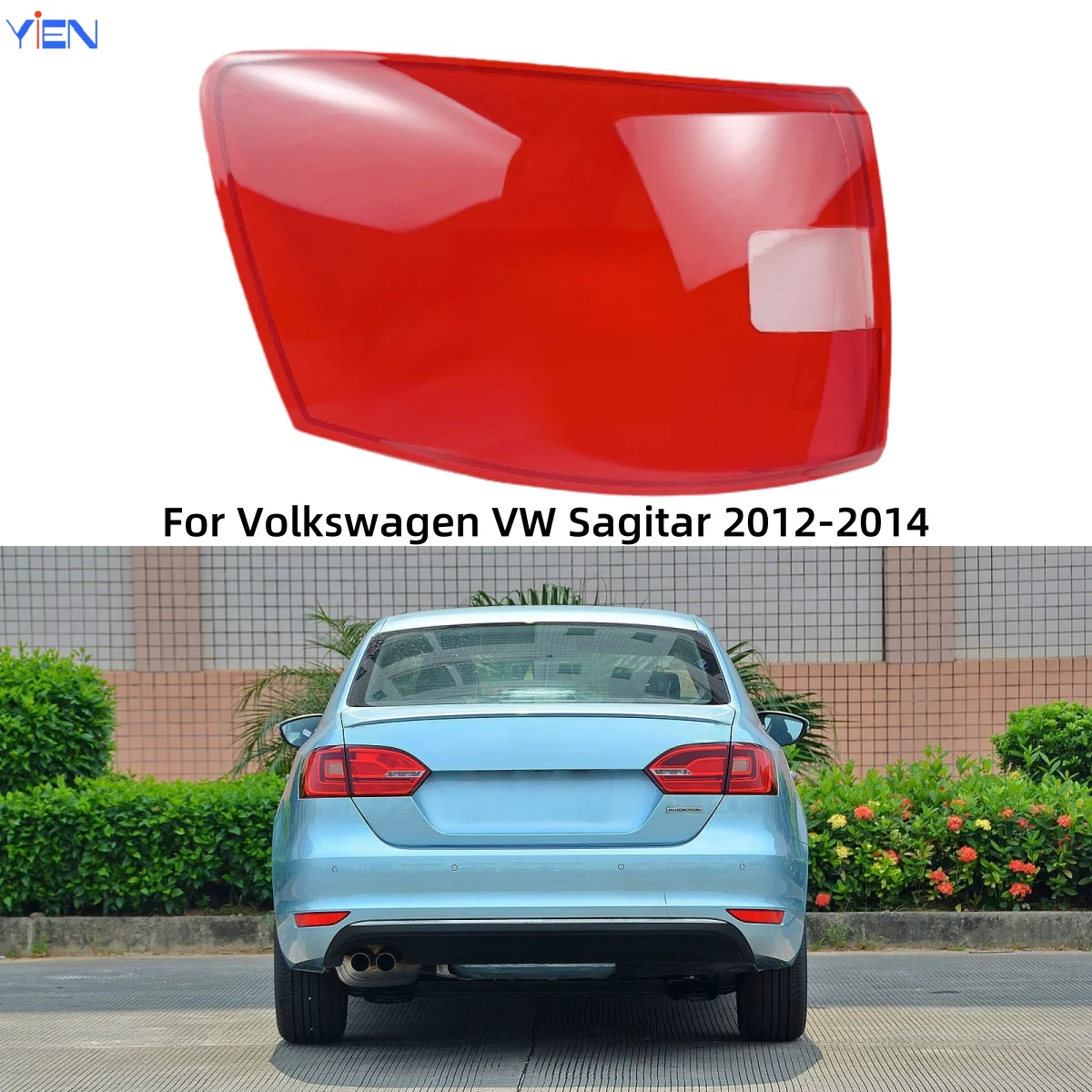 For Volkswagen VW Sagitar 2012 2013 2014 Car Internal Spare Parts Replacement Car Lights Shell Rear Fog Lights Taillight Shell