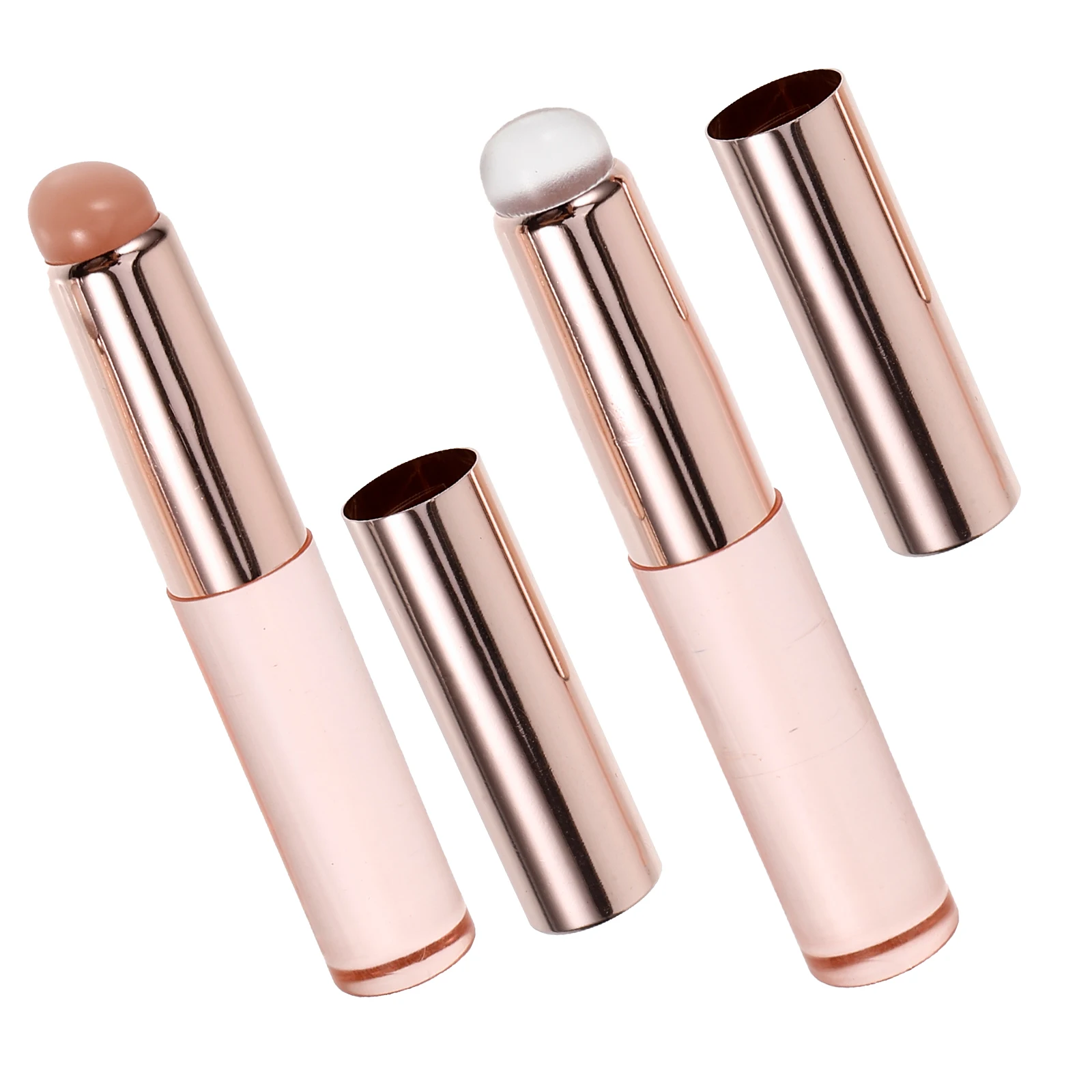 

2 Pcs Nail Art Blending Tools Silicone Brushes Applicator for Powder Create Gradient Designs Manicure Accessories