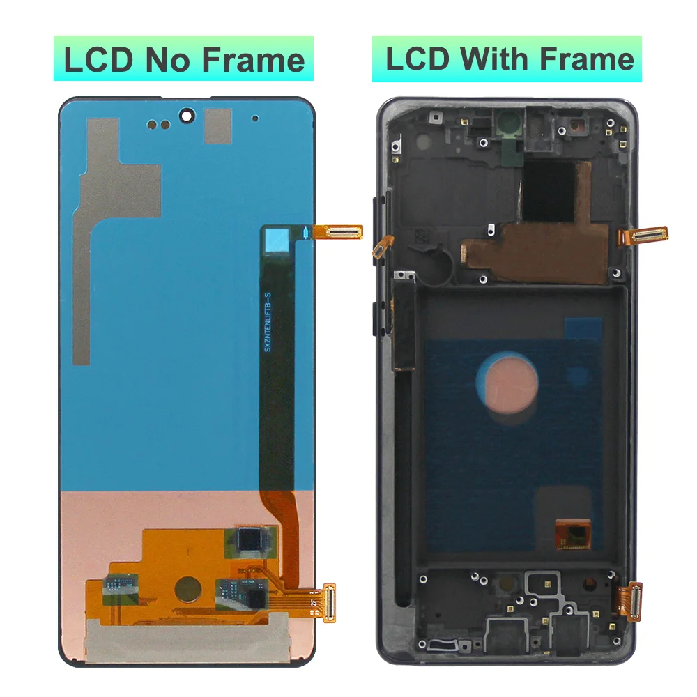 Super AMOLED Screen for Samsung Note 10 Lite N770 N770F/DS Lcd Display Digital Touch Screen Assembly with Frame Replacement