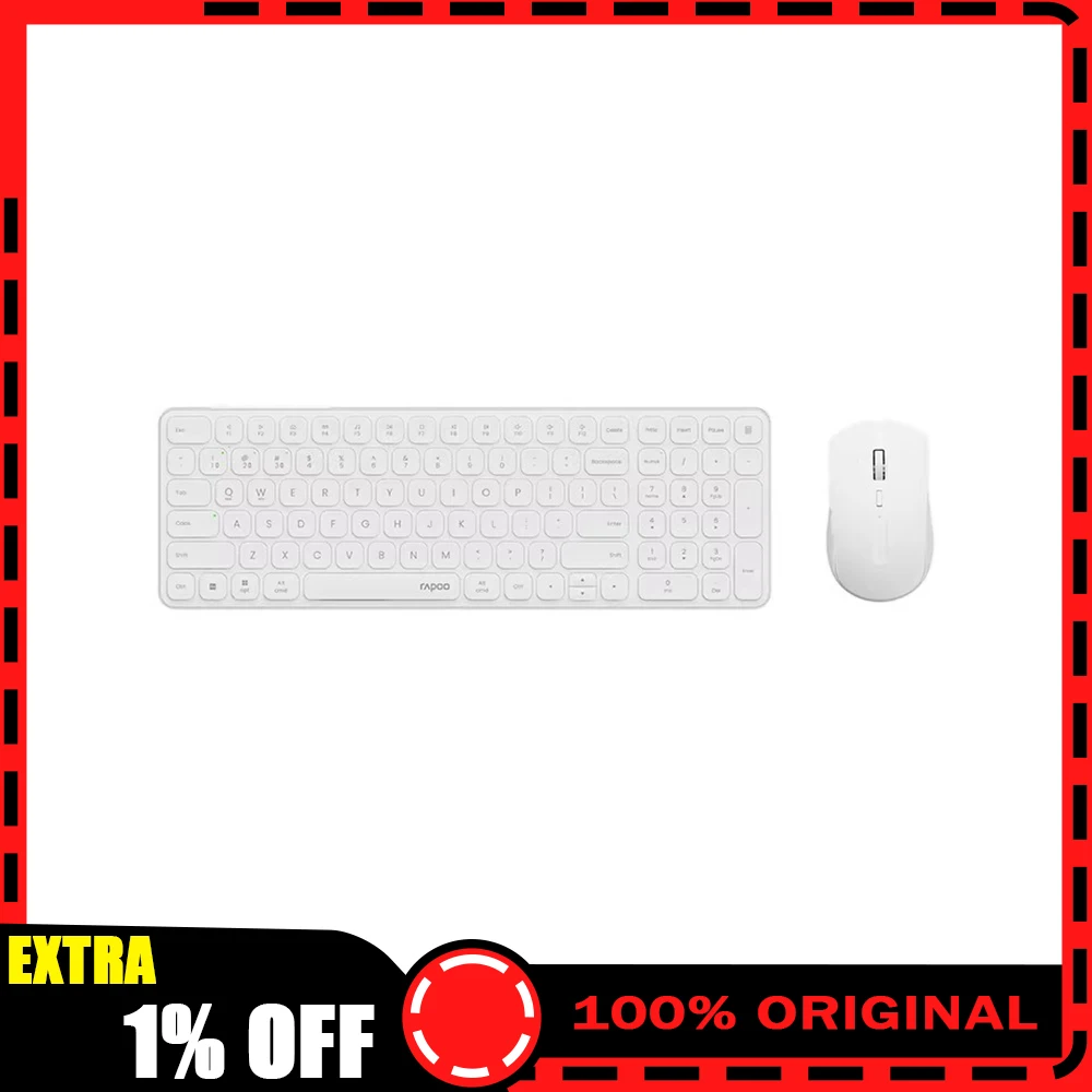 

Клавиатура Rapoo 9350S, три режима, 366 г, длительное время автономной работы, низкая задержка, ультратонкий корпус 5,3 мм, аксессуары для ПК, подарки
