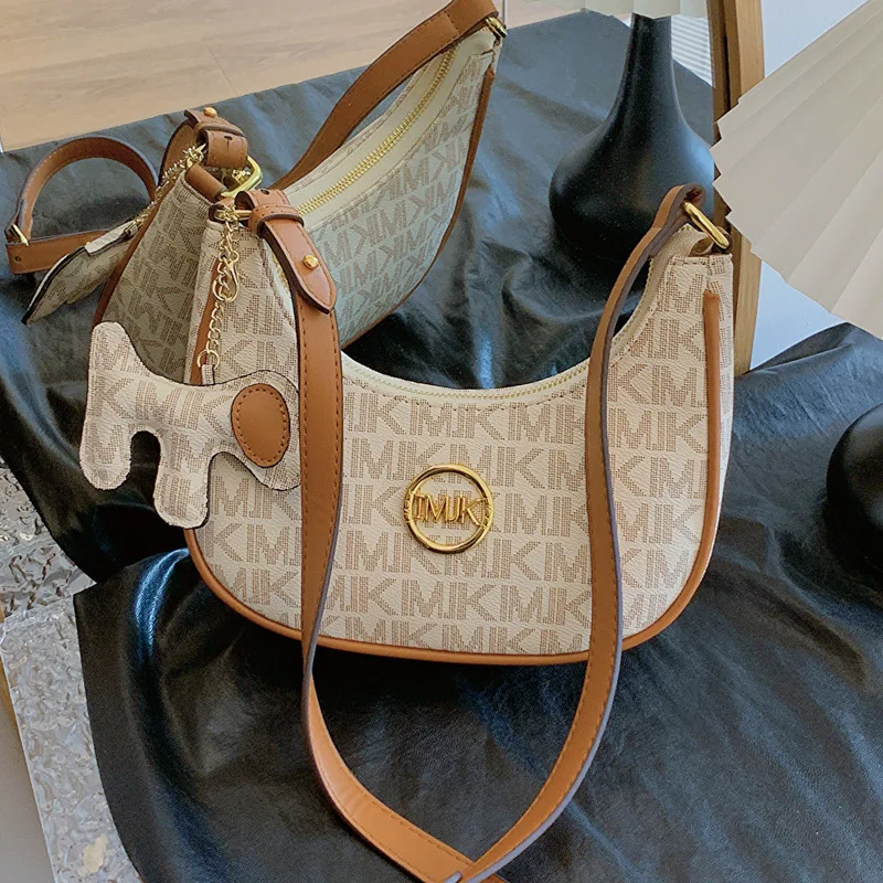 

2025 Designer Shoulder Bag for Women - Trendy Crossbody Purse with Monogram Pattern