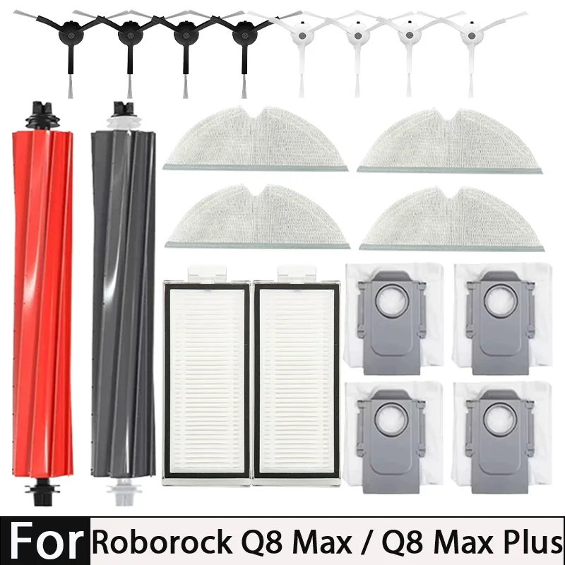 Roborock Q8 Max Q8 Max Plus Q8 Max+ Q5 Pro Q5 Pro Plus Replacement Parts Accessories Main Side Brush Hepa Filter Mop Dust Bag