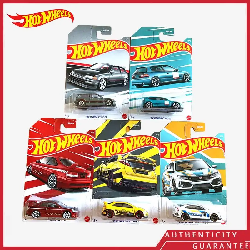 [In stock] HOT WHEELS Original CAR CULTURE Alloy Pressed Car Model Collectible Ornament HONDA CIVIC EG Finished Goods Model Toy