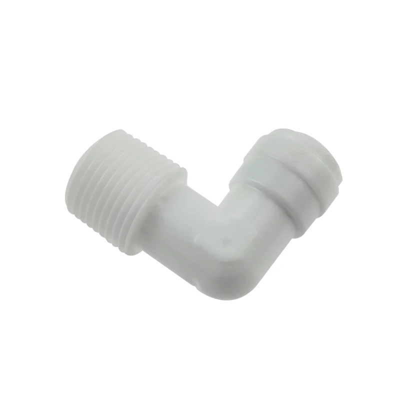 

1/4" 3/8" OD Tube 1/8" 3/8" 1/2" Male Thread Reverse Osmosis Aquarium Quick Fitting RO Water Male Elbow Pipe Coupling Connector