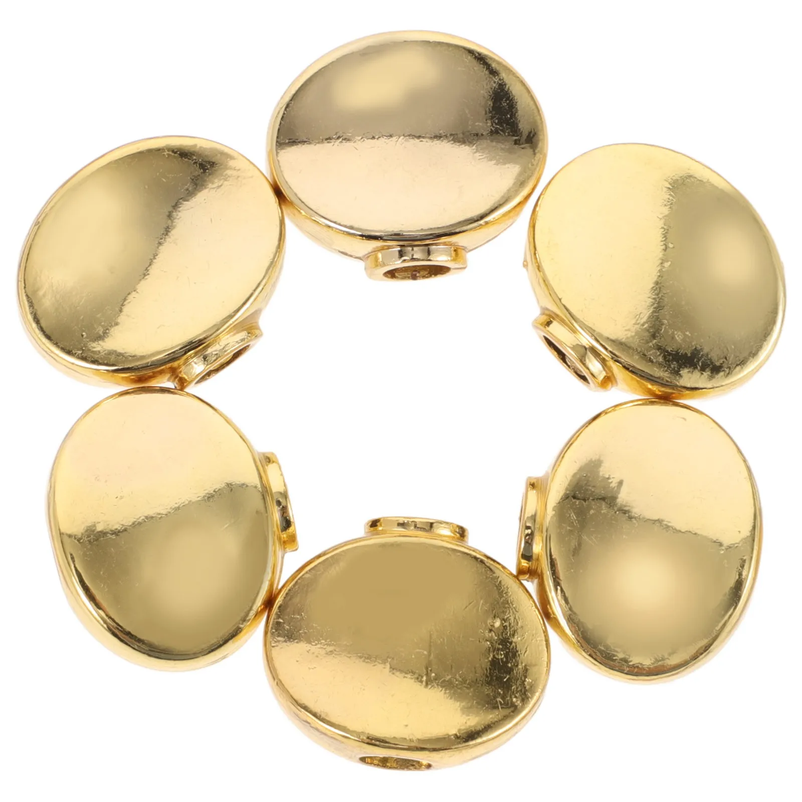 

6Pcs Guitar Tuner Handle Small Concave Round Zinc Alloy Tuning Pegs Buttons Gold Finish Machine Heads Knobs for Acoustic