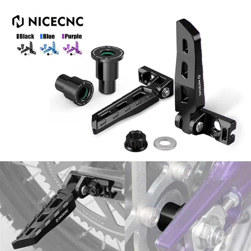 

For Surron light bee X S L1E Segway X160 X260 Chain Tensioner Adjuster Blocks & Rear Axle Nut & Rear Wheel Spacers Hub Collars