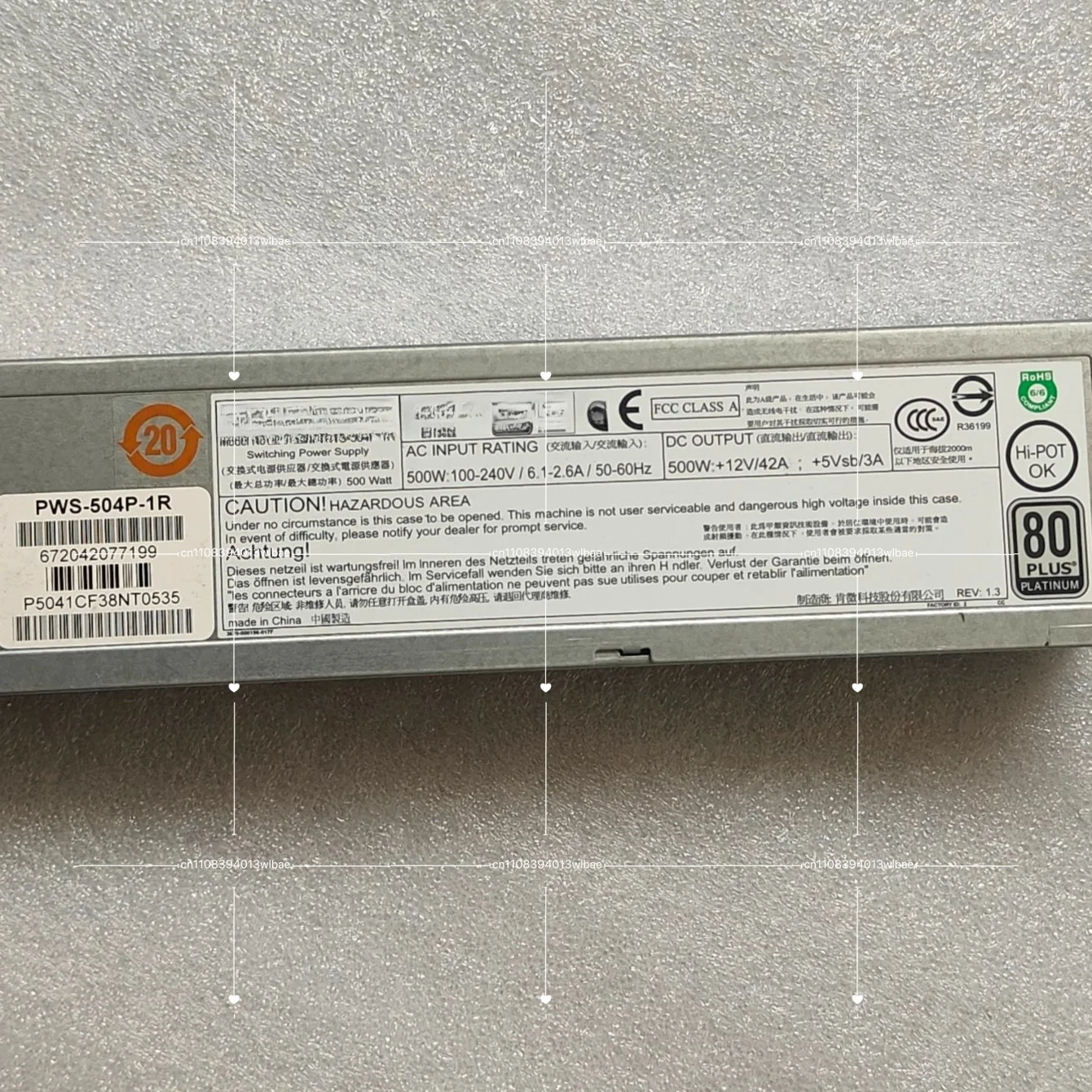 

Модуль питания Supermicro PWS-704P-1R PWS-504P-1R PWS-703P-1R PWS-504D-240