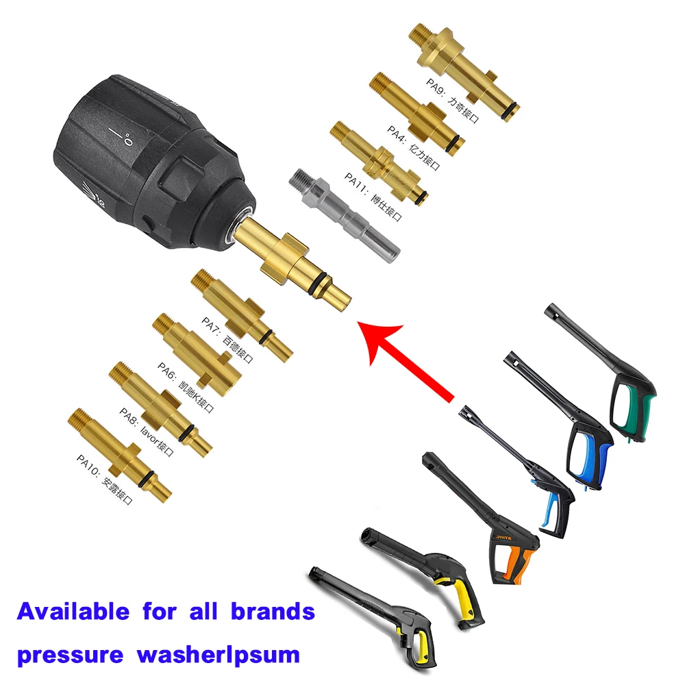 Boquilla de alta presión para pistola de lavado de coche, boquillas de lavado de puntas de chorro rápido para Karcher Parksdie Nilfisk Bosch,